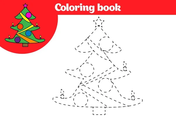 Χρωματισμός σελίδα, εκπαίδευση παιχνίδι για τα παιδιά. Σελίδα χρωματισμός, σχέδιο δραστηριότητα τα παιδιά. Εικονογράφηση διάνυσμα — Διανυσματικό Αρχείο