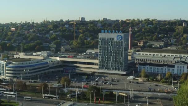 Rostov-sur-le-Don, Russie - 2018 : vue aérienne depuis la gare de Rostov-Glavny — Video