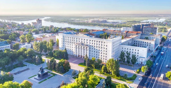 Rostov-on-don, Russland - 2017: Verwaltung der Region Rostow, Luftaufnahme — Stockfoto