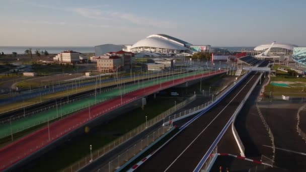 Sochi, Rússia - 2014: Parque Olímpico de Sochi sem pessoas de cima — Vídeo de Stock