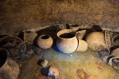 urns Kolombiyalı antik mezar 