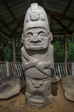 San Agustin eski Kolombiya heykeller 