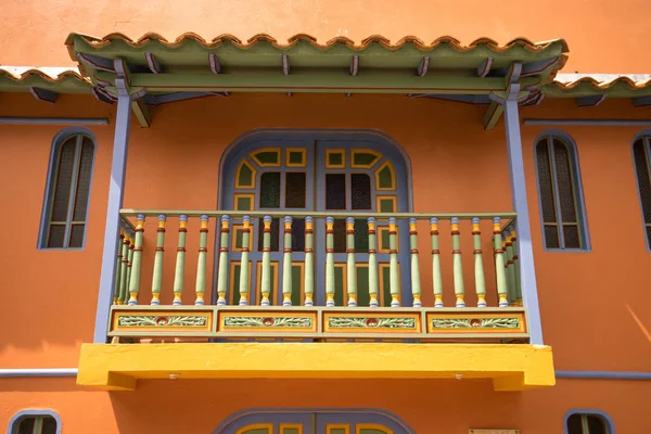 Colourful architecture in Colombia — Stock Photo, Image
