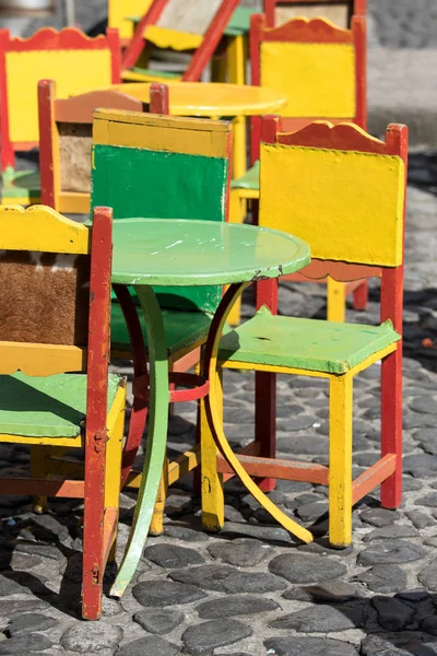 Outdoors patio furniture — Stock Photo, Image