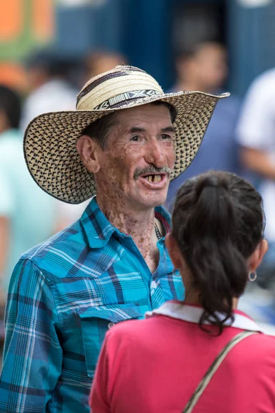 Homem colombiano com sombrero — Fotografia de Stock