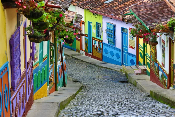 Colourful houses in Guatape Stock Photo