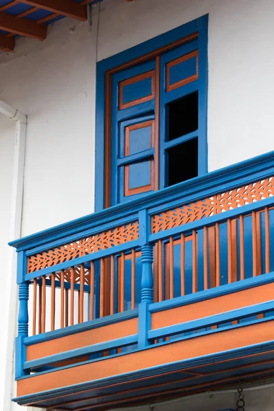 Colourful colonial architecture in Colombia — Stock Photo, Image