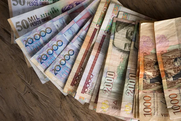 Colombian peso closeup — Stock Photo, Image