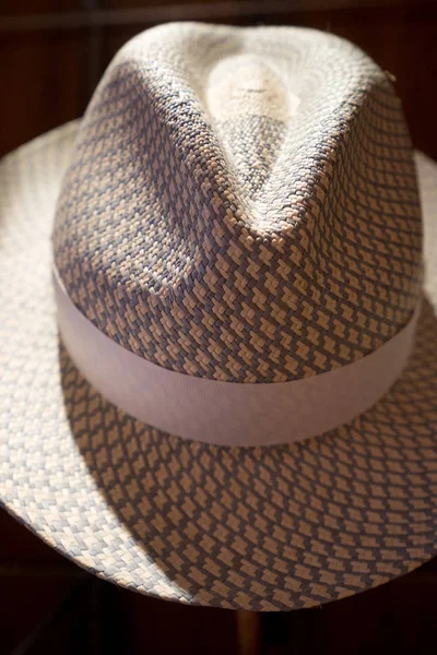 Panama hat closeup — Φωτογραφία Αρχείου