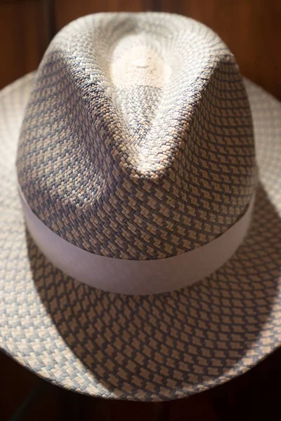 Panama hat closeup — Stok fotoğraf