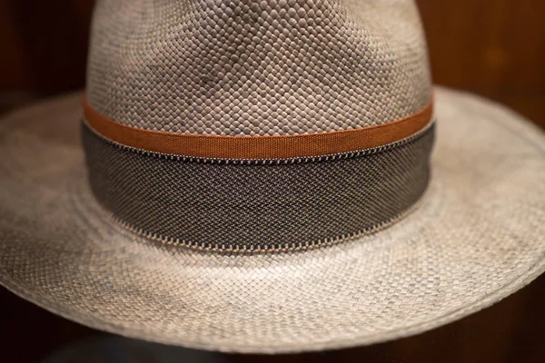 Panama hat closeup — Φωτογραφία Αρχείου