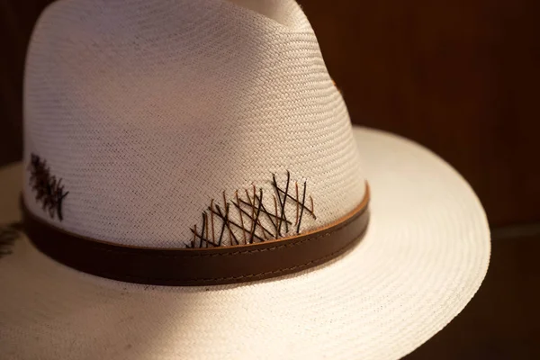 panama hat closeup