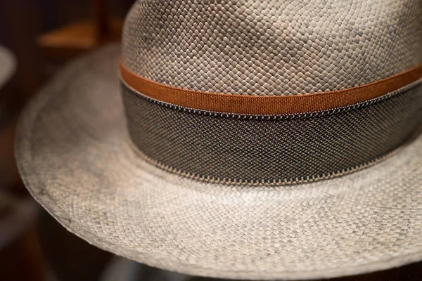 Panama hat closeup — Stock fotografie