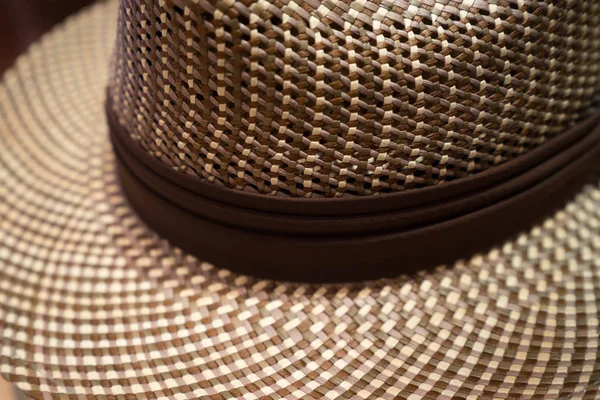 Panama hat closeup — Stockfoto