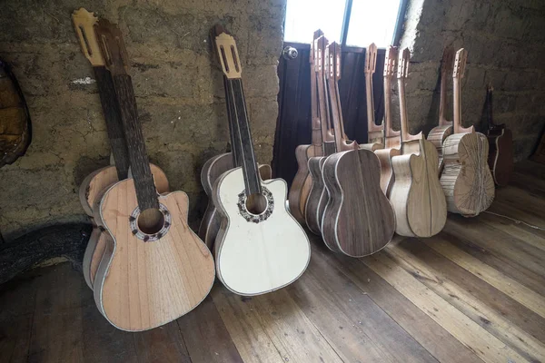 Unfinished classical guitars — Stock Photo, Image