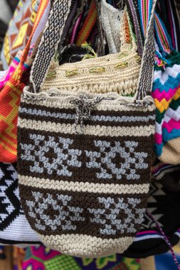 geleneksel yerli Örme Çanta 