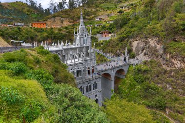 Kolombiya 'daki Las Lajas Sığınağı 