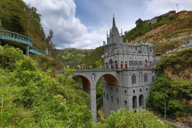 Kolombiya 'daki Las Lajas Sığınağı 