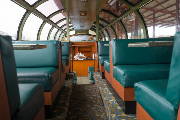 stock image the interior of the Panama Railway tourist train