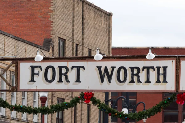 Fort Worth stockyard sign — Stock Photo, Image