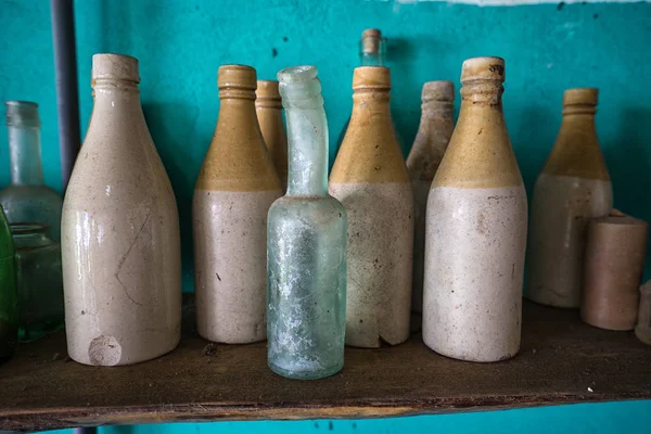 Bottles brought up from the bottom of the sea in Panama — Stock Photo, Image