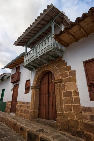 Arquitectura colonial en Boyacá Colombia — Foto de Stock