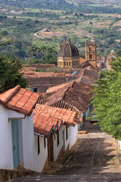 Barichara Colombia visto desde arriba — Foto de Stock