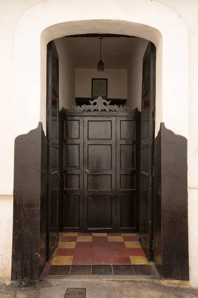Kolonialnej architektury szczegółowo Giron Kolumbia — Zdjęcie stockowe