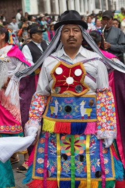 geleneksel giyim Quechua yerli adam 