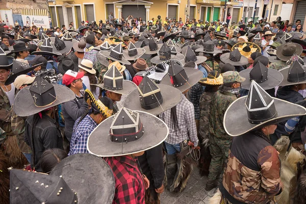 Inti Raymi firande i Cotacachi Ecuador — Stockfoto