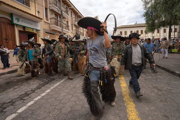 Inti Raymi firande i Cotacachi Ecuador — Stockfoto