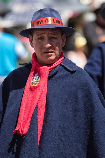 Oficial do evento em traje colonial — Fotografia de Stock