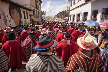 Corpus Christi geçit Pujili Ekvador