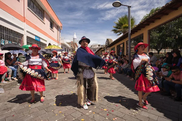 Desfile del Corpus Christi en Pujili Ecuador — Foto de Stock