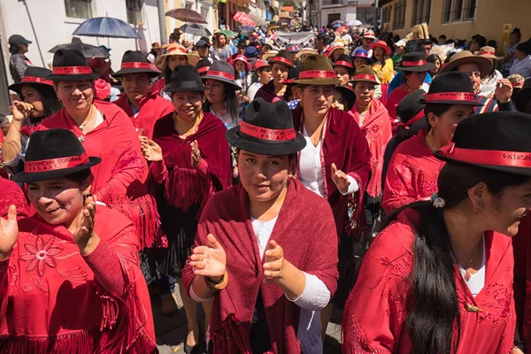 Corpus Christi parade in Pujili Ecuador — Stock Photo, Image