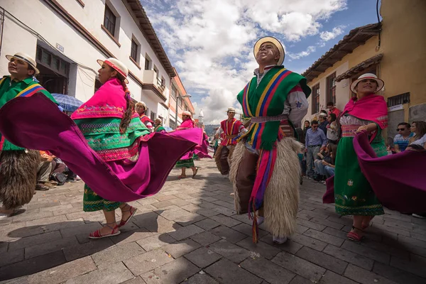 Corpus Christi parade in Pujili Ecuador — Stock Photo, Image