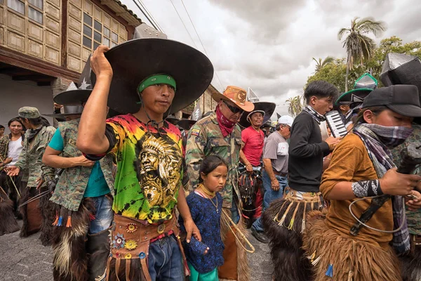 Inti Raymi event v Cotacachi, Ekvádor — Stock fotografie
