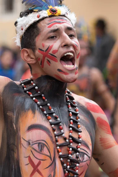 Ekvador Amazon alanından yerli adam — Stok fotoğraf