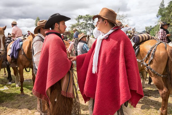 Quechua kovbojové v Ekvádoru — Stock fotografie