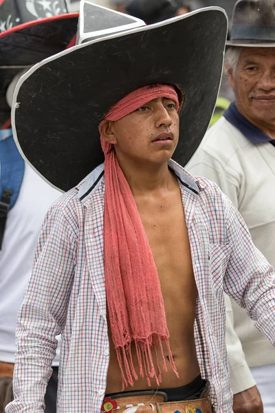 Homem indígena em Orellana, Equador — Fotografia de Stock