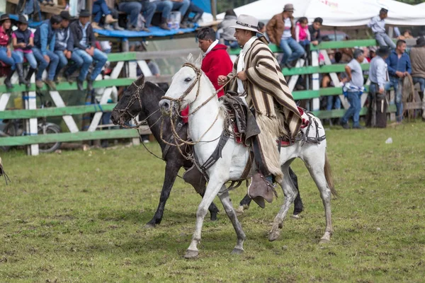 Кечуа ковбоїв в Еквадорі — стокове фото