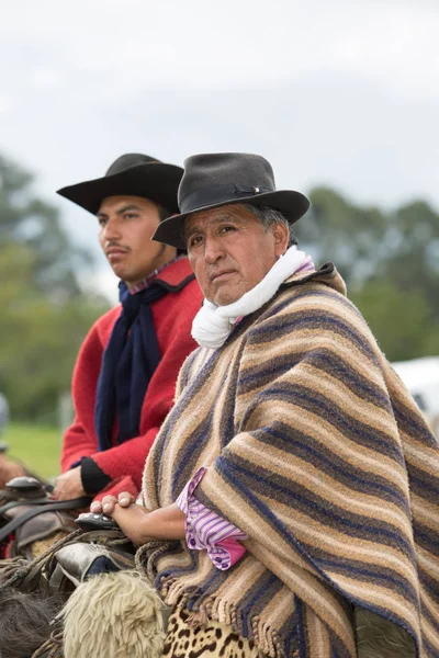 Května 2017 Sangolqui Ekvádor Quechua Domorodých Kovboj Také Známý Jako — Stock fotografie