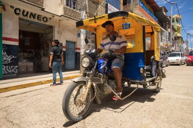 Tumbes, Peru 'da mototaxi
