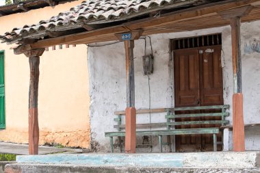 15 Mart 2017 Vilcabamba, Ecuador: popüler expat hedef kasabadaki rustik sömürge tarzı mimarisi
