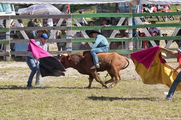 Ländliches Rodeo in sangolqui, ecuador — Stockfoto