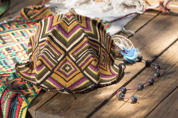 Handgefertigte handwerkliche Textilien in Kolumbien — Stockfoto
