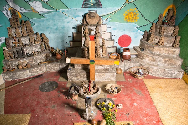 Shamanic praying room in Guatemala — Stock Photo, Image