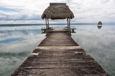 Göl Peten Itza Guatemala 