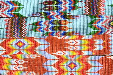 Maya artisan boncuk işi desenler Guatemala