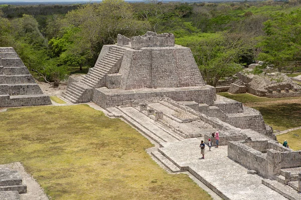 Edzna maya ruins por Campeche México — Foto de Stock
